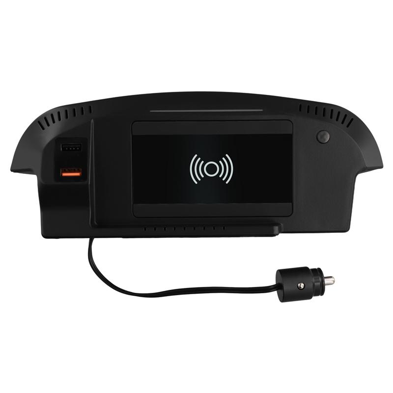 A16P-15W Qi Car Wireless Charger Quick For Ford Mustang GT 2015 2016- Fast Phone Charging Plate Interior Modification