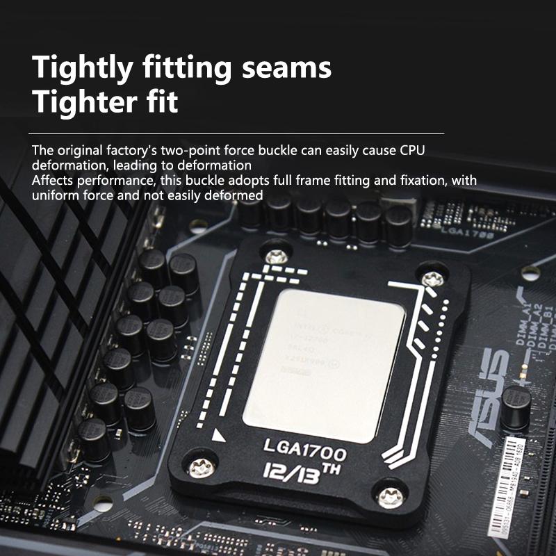 Материнская плата настольного компьютера Кронштейн для процессора Lga1700 База для защиты от давления и изгиба Исправляющая рамка Крышка для процессоров Intel 12-го и 13-го поколений