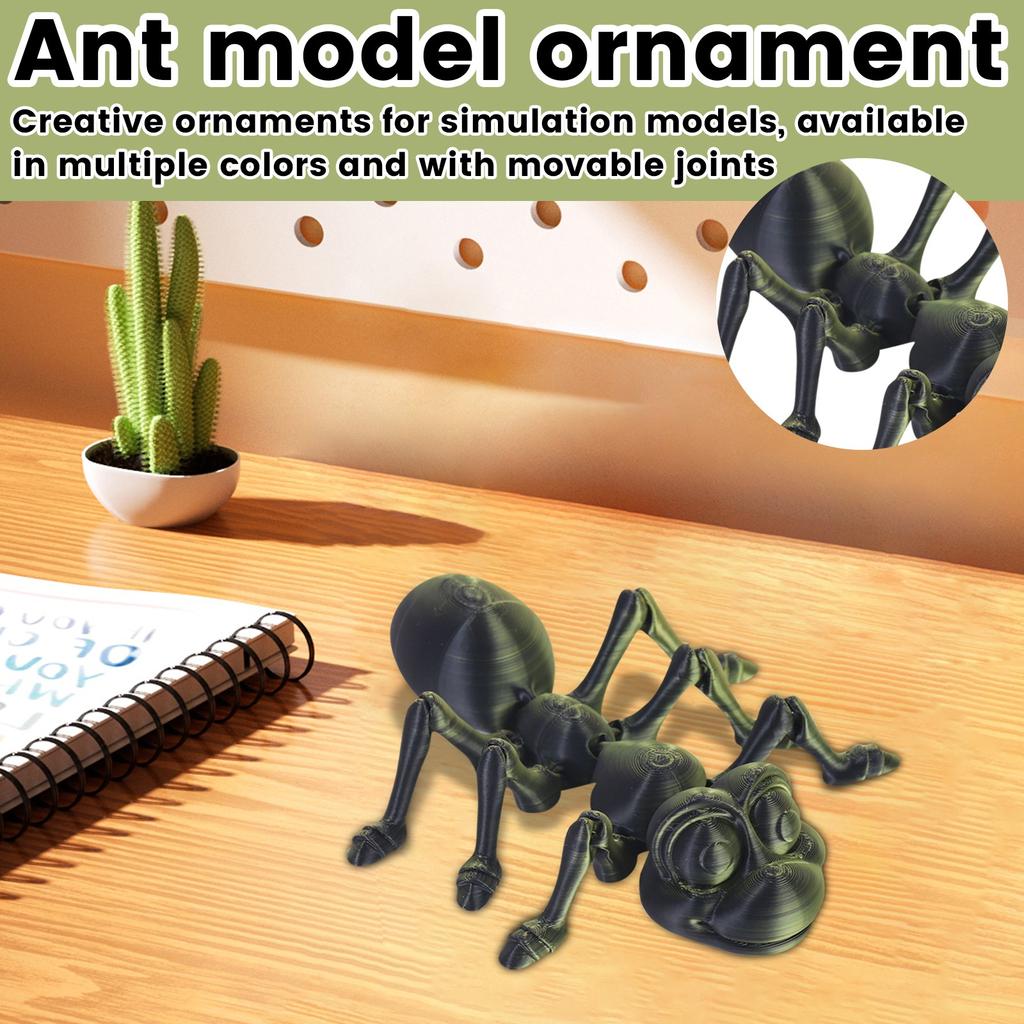3D-печать муравей подвижный сустав модель животного игрушка ручной работы украшения креативные декоративные поделки