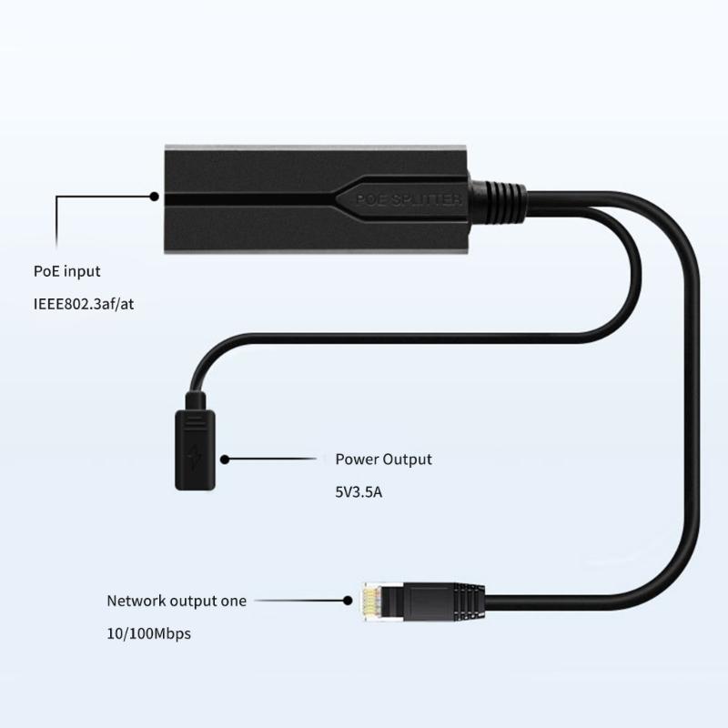 Надежный USB C POE-разветвитель, преобразователи питания POE с интерфейсами USB C, 48 В в 5 В, стабильный выход, энергосбережение
