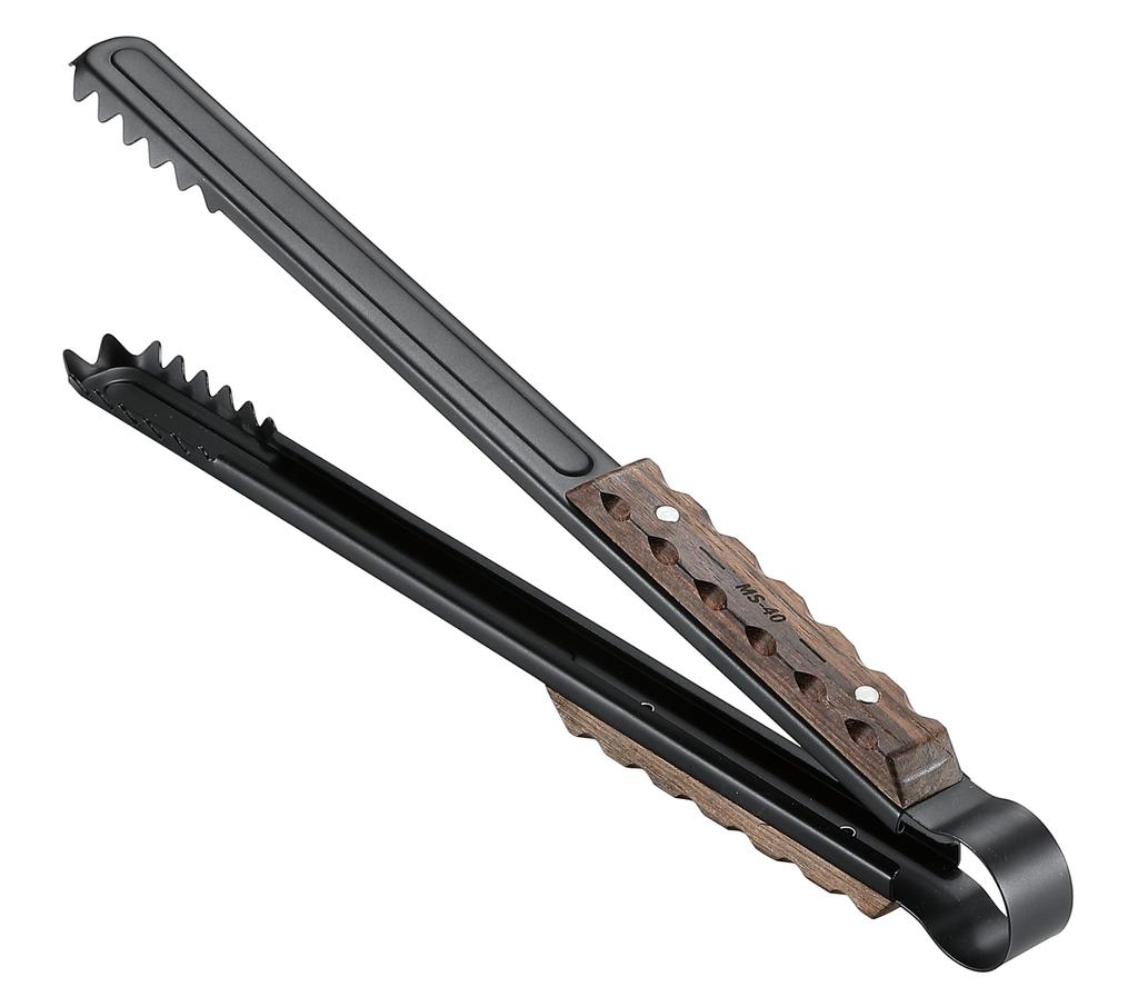 CAMPING MOON BKMS-41 Щипцы для костра из нержавеющей стали с черным механизмом, для костров