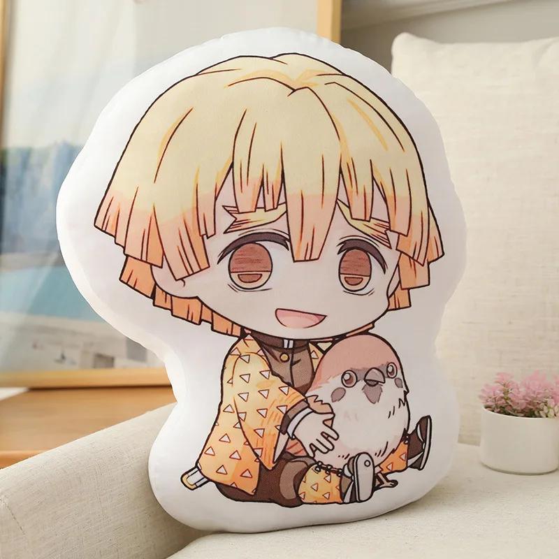 45Cm Demon Slayer Plush Pillow Doll - Cute Soft Toy With Characters Tanjirou Nezuko Zenitsu Giyuu Kanao Kamado Ideal Gift