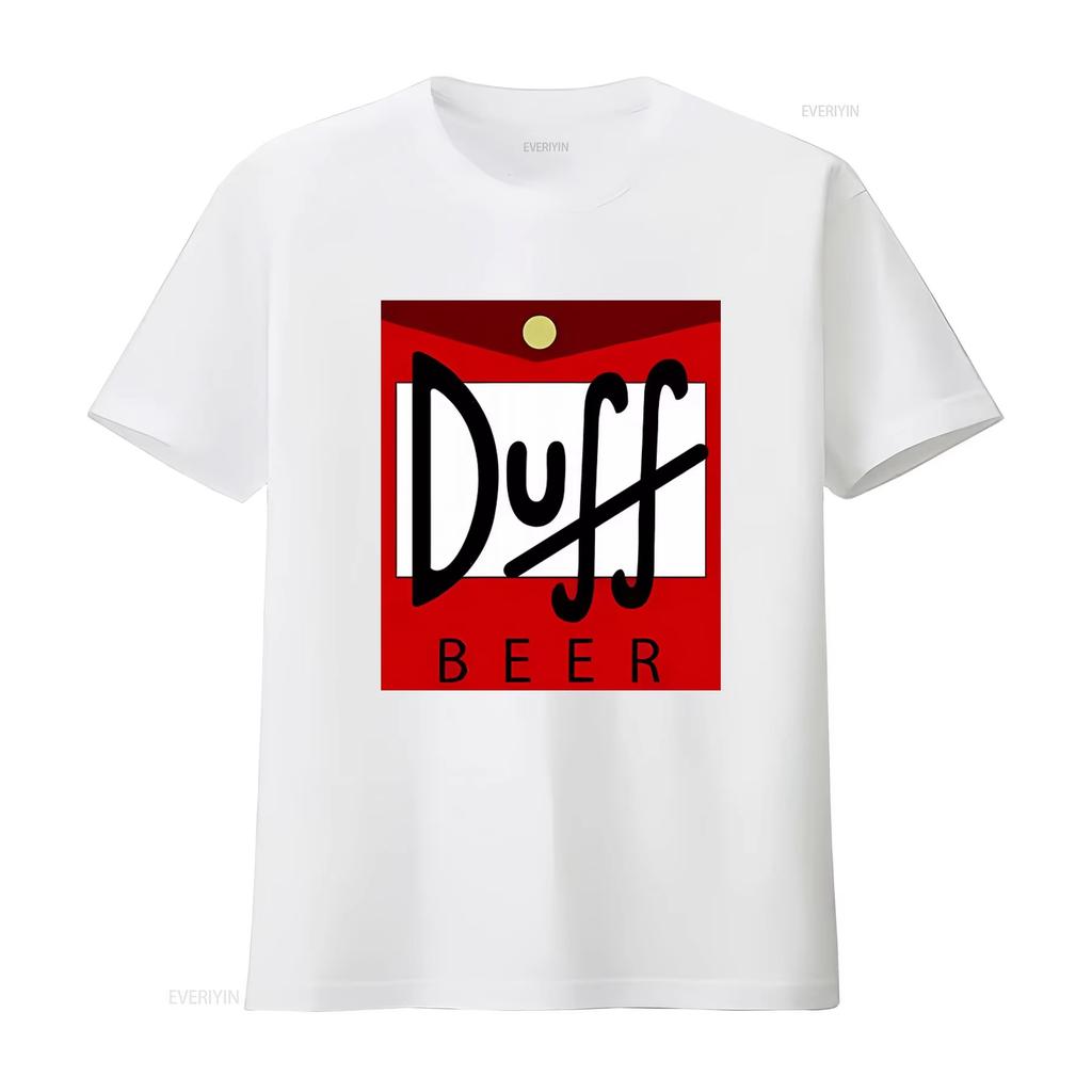 2026 Boys Duff Beer Funny T Shirt Casual Summer Crew Neck vintage Washed graphic homme Stylish Slightly s