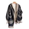 Imitation Cashmere Scarf Versatile Love Pattern Printing Warm Air Conditioner Shawl With Fashion Scarf