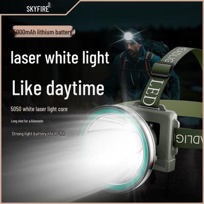 Светодиодный налобный фонарь Skyfire с высокой мощностью, перезаряжаемый