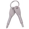 Selection 2 Keys Stainless Keychain Pocket Tool Screwdriver Set EDC Outdoor Multifunction