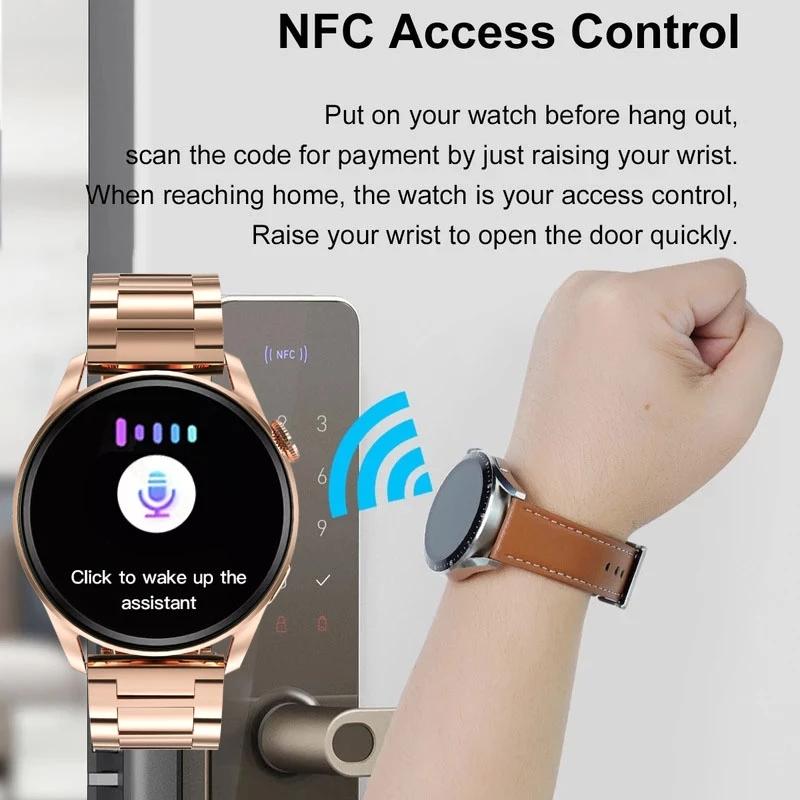 Nfc умные часы женские Bluetooth звонок GPS движение трек часы пульс ЭКГ артериальное давление мужские умные часы для Android Ios