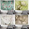 Home Wall Decoration Tapestry Flower Bird Background Hanging Cloth Office Living Room Tapestry