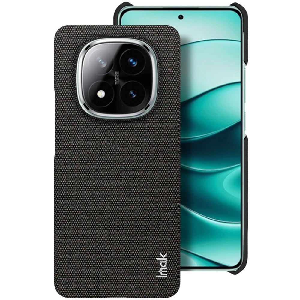 Серия IMAK Ruiyi для Xiaomi Redmi Note 14 Pro+ 5G Чехол Текстура ткани Кожа+ПК Задняя крышка телефона