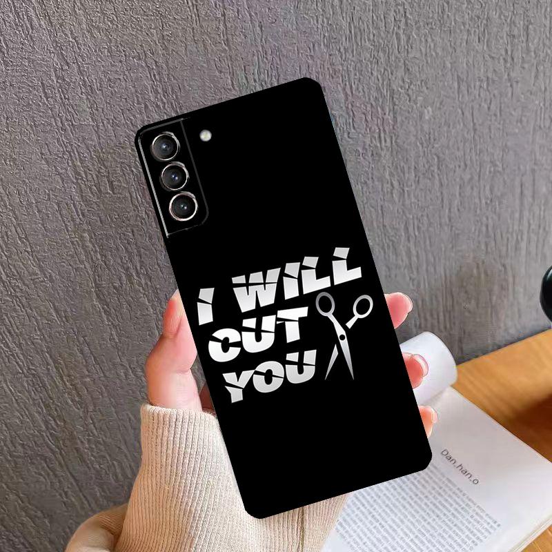 Barber Scissors Hairstylist Salon Phone Case For Samsung Galaxy S26 S25 S20 S21 S22 S23 S24 Ultra S10 Plus S24 FE S25 FE Cover