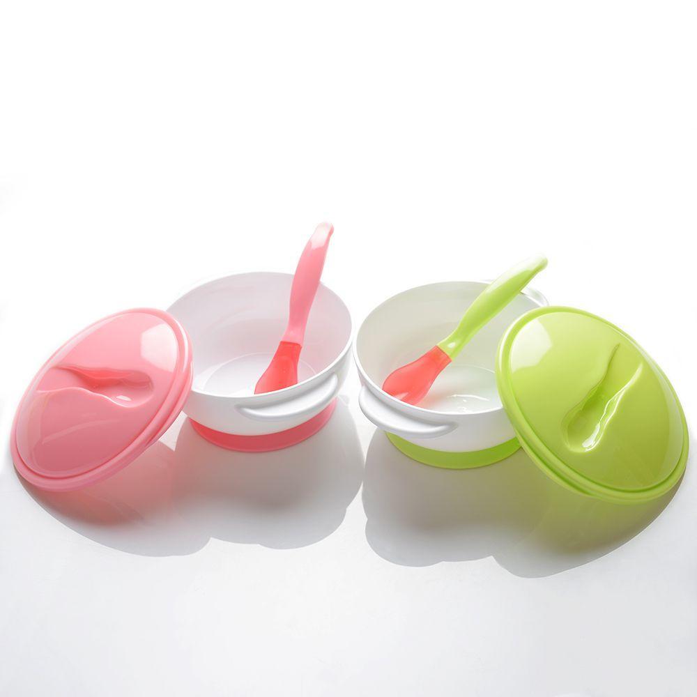 Детская с нескользящей посудой, миска с датчиком температуры, присоска для кормления