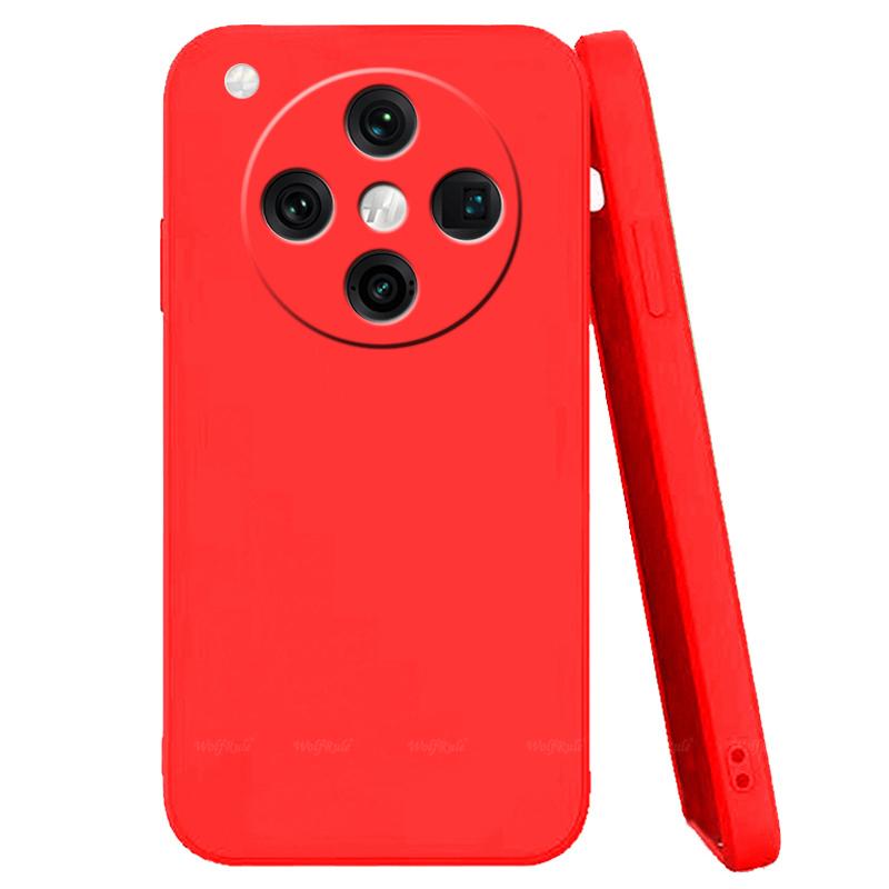 Для OPPO Find X8 Pro Чехол OPPO Find X8 Pro Capas Жидкий силиконовый бампер противоударный задний TPU Мягкие чехлы OPPO Find X8 Pro