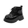 Kids Martin Boots Boys Girls Soft Sole Anti-Slip Short Casual Leather Look