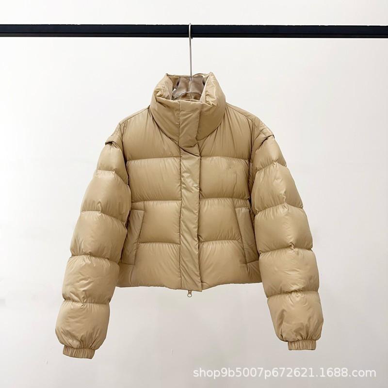 High Neck Short Kendall Down Jacket Detachable 2-in-1 Puffer Coat Women Street Style Winter Outerwear