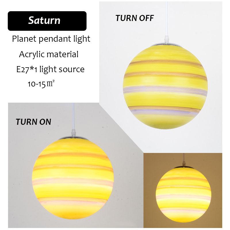 Сферический светильник в стиле минимализма «Планета» в скандинавском стиле, подвесное освещение для выставок в вестибюле, светодиодный подвесной светильник для кафе и ресторанов, декор для дома