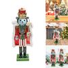 Traditional Wood Nutcrackers Mouse King 38cm Tall Figurine Christmas Classical Puppet Toy Tabletop Decorative Ornament