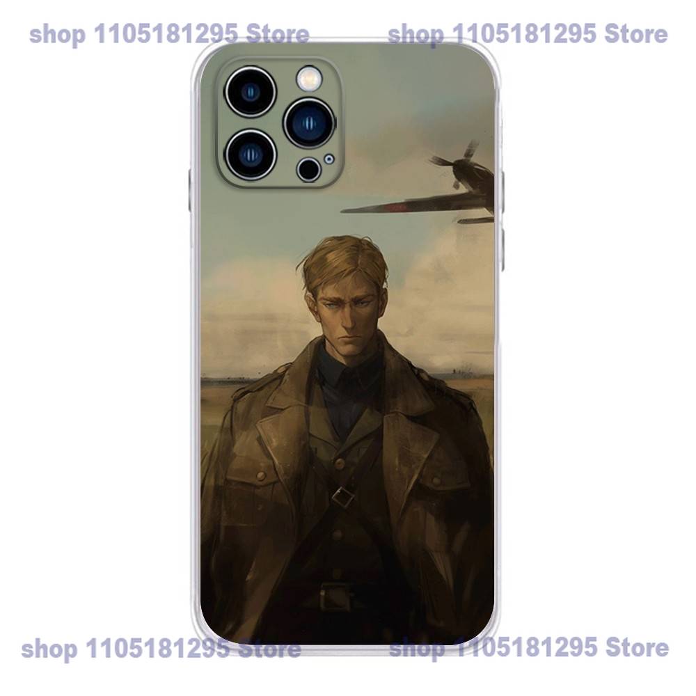Чехол для телефона Аниме E-Erwin S-Smiths для iPhone 16,15,Pro,Max,14,Plus,13,12,11,E Mini Air,17,Pro, Защита от падений, Покрытие TPU