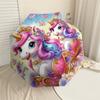 1PC Unicorn Fantasy Umbrella-8-Rib Reinforced Portable Folding Travel Suitable for All Seasons Outdoor Daily Use-G374
