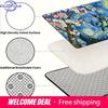 Pokemon Lucario Starry Night Cherry Blossom Print Non-slip Doormat, Soft Absorbent Floor Rug for Home Decor