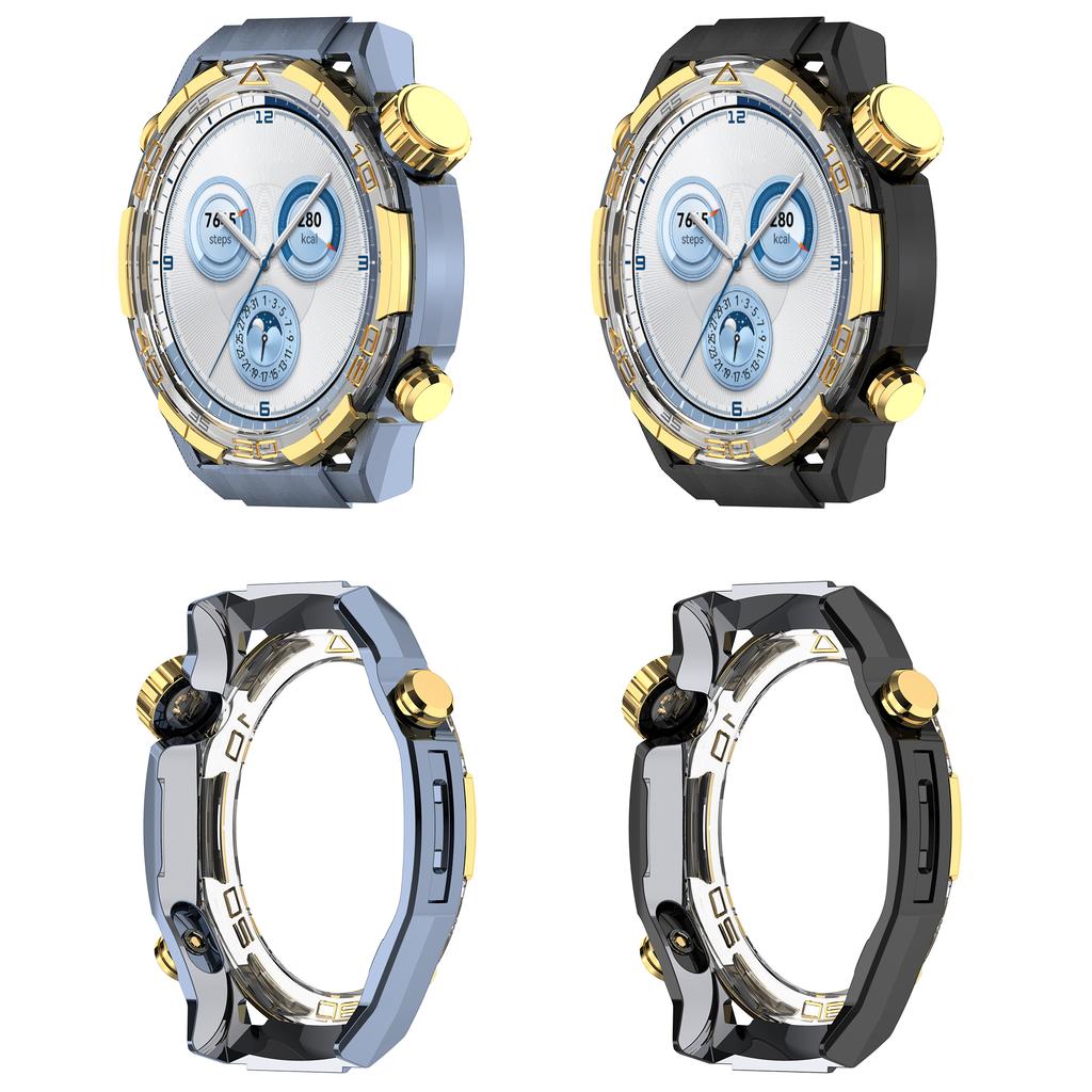 For Huawei Watch GT 5 46mm Case Hollow Design Hard PC Protective Cover Scratch Resistant