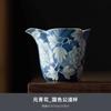 Soda Glaze Antique Yuan Blue And White Tea Cup Kung Fu Tea Set Tea Cup Household Single Coarse Pottery Incense Cup Drinking Tea Cup