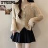 Women's Knitted Cardigan Early Spring New Short Top Loose Sweater Jacket