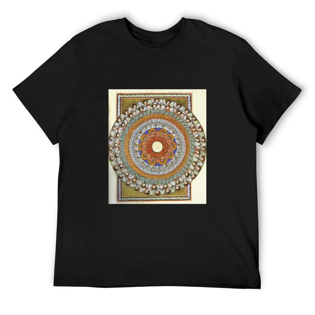 Футболка Angels By Hildegard Von Bingen Customs Vintage Anime Shirt Clothing For Men