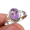 Натуральный розовый аметист драгоценный камень 925 пробы серебро кольцо ювелирное изделие S.8 G8u19