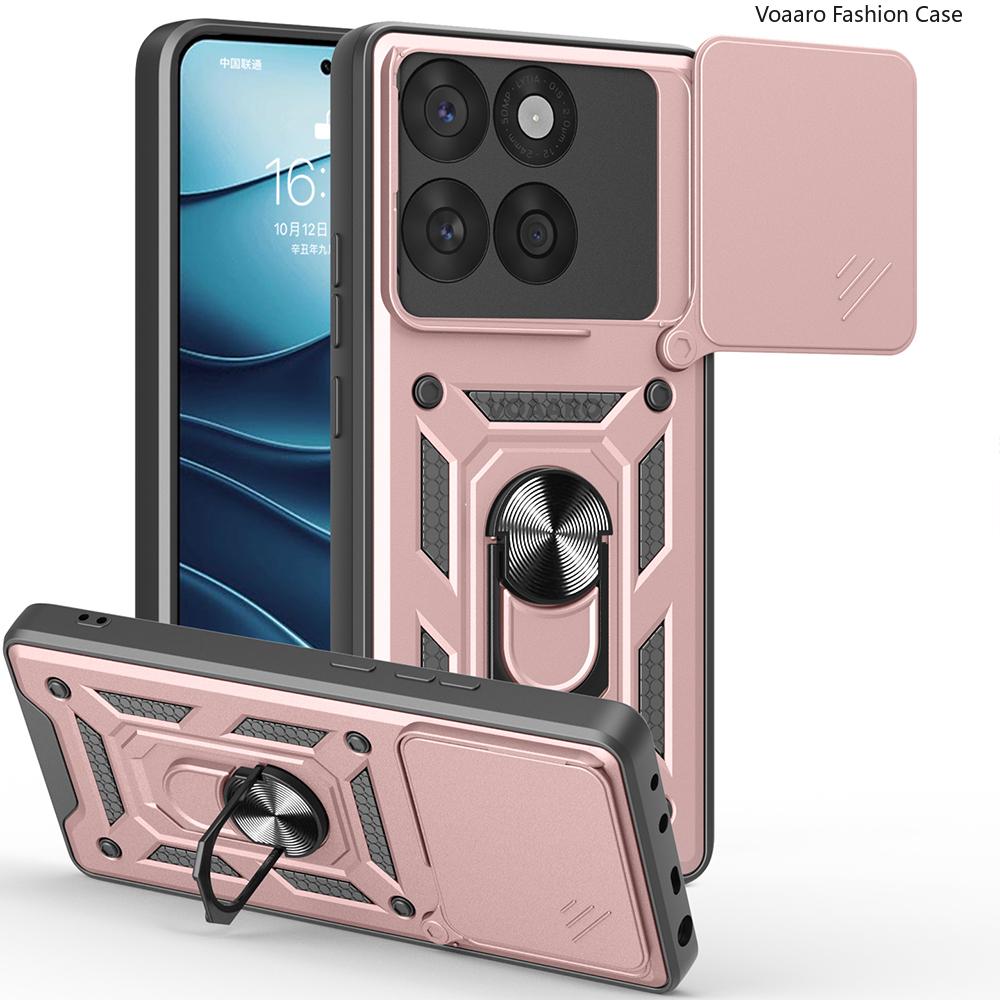 Чехол-накладка Slide Lens Armor для Motorola Moto Edge 60 Fusion, чехол с магнитной вращающейся кольцевой подставкой для Motorola Edge 60 Fusion