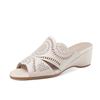  women fashion plus size peep toe high quality wedge heel sandal shoes lady elegant beige shoes sapatos femininas ab776