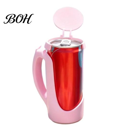 Portable Drink Lid Can Cover for Soda Cans, Snap on 11/12oz Coke Sparkling Flexible Seal Water, Splash Proof Leak Guard Car Cup Holder, Reusable