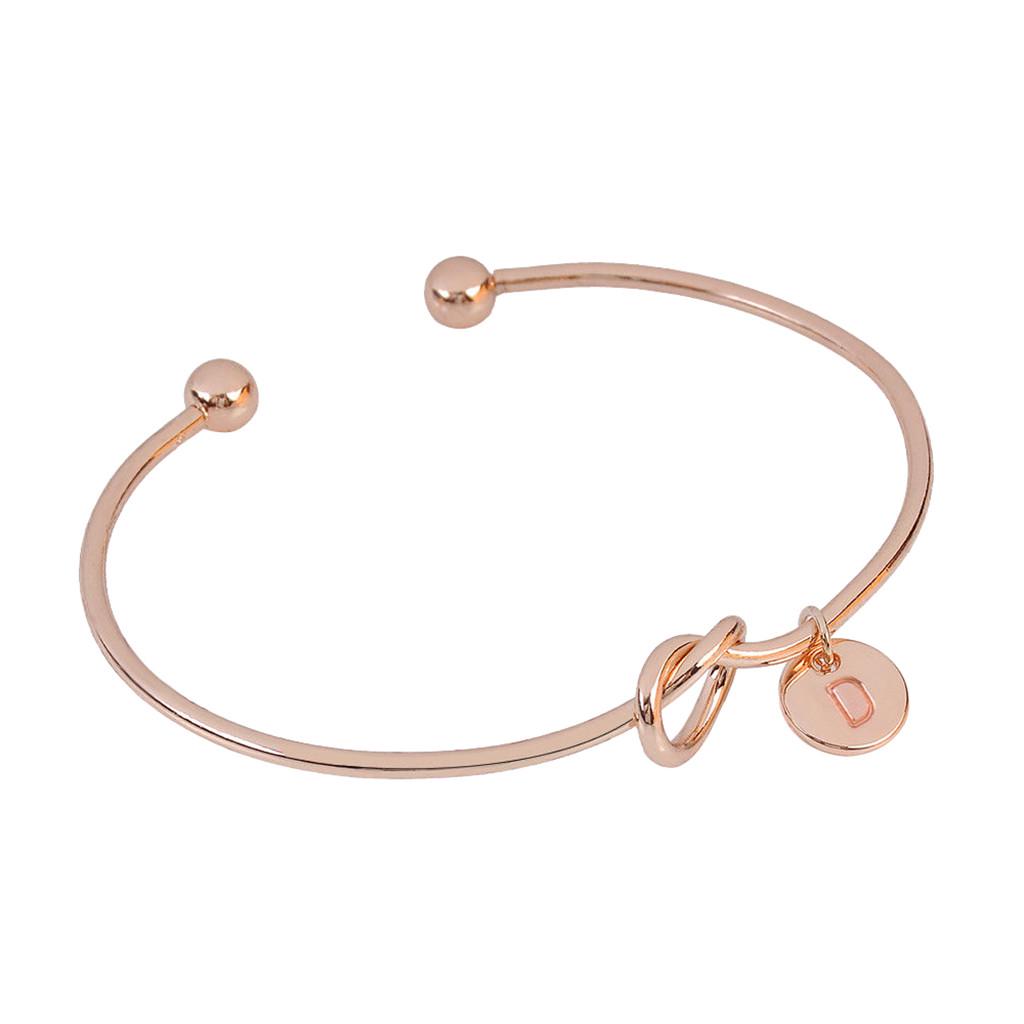 European and Heart Shape Knotted Bracelet 26 Letters