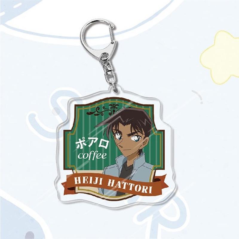 Акриловый брелок в стиле аниме «Детектив Конан», металлическое кольцо, автомобильная сумка, украшение для ключей, аксессуар, подарок, аниме, подарки, кулон