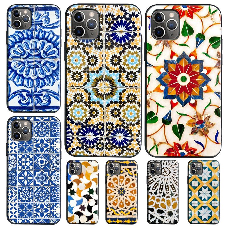 Moroccan Tile Case For Realme GT7 Pro GT6 11 12 13 14 15 Pro Plus C55 C53 C35 C33 C61 C65 C67 C53 C71 C75