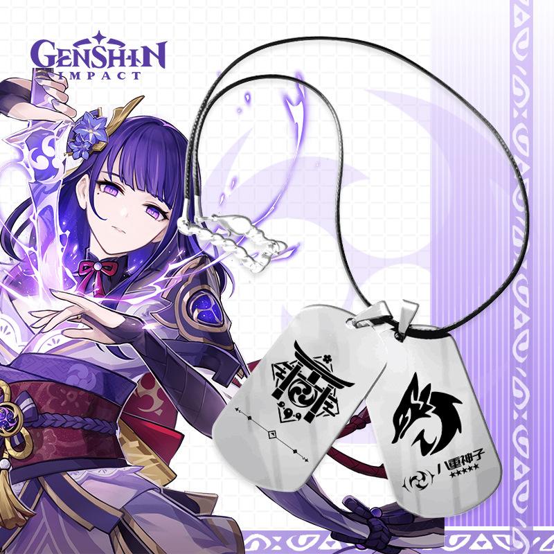 Модное мужское ожерелье с подвеской Genshin Impact, ролевые игры, подарки для любовников