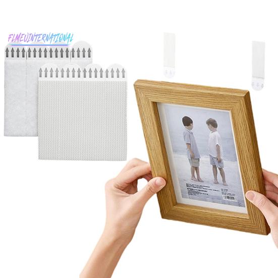 12 пар подвесных лент для больших картин — сверхпрочные липкие вешалки для картин на стенах, клейкие ленты для плакатов без дырок и повреждений