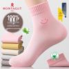 Женские носки Montagu 100% хлопок с защитой от запаха, до середины икры