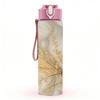 1PC Dried Golden Pampas Grass Boho Texture Art 750ml Color Plastic Sports Water Bottle Leakproof Flip Straw Lid Suitable for Sports Office Home Use