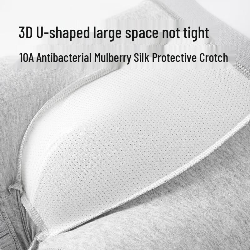 Мужские хлопковые трусы-боксеры Montagut, 4 шт., с антибактериальной шелковой ластовицей