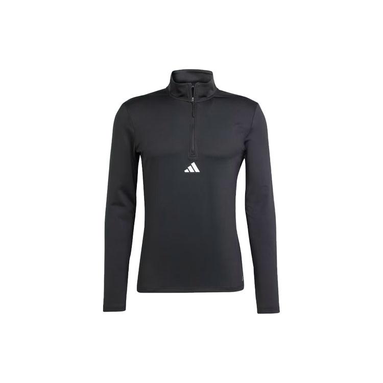 adidas Спортивная кофта на молнии до середины груди Тренировочная одежда Мужская Черная IK9691