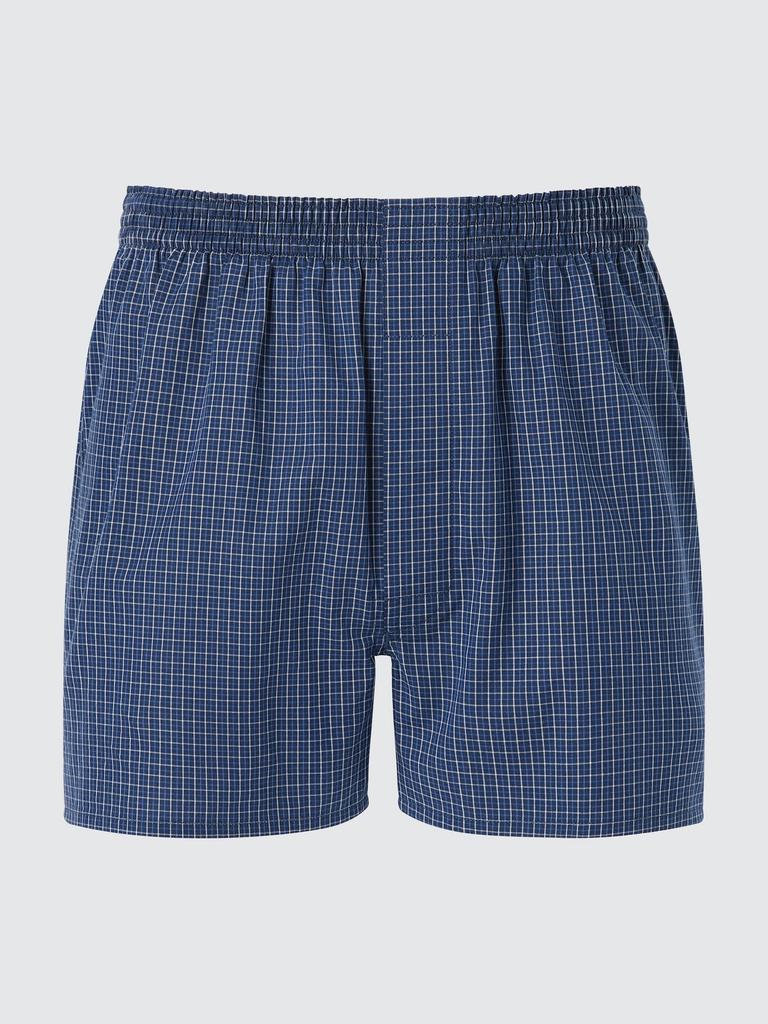 Uniqlo Check Pattern Trunks with Front Opening and Elastic Waistband