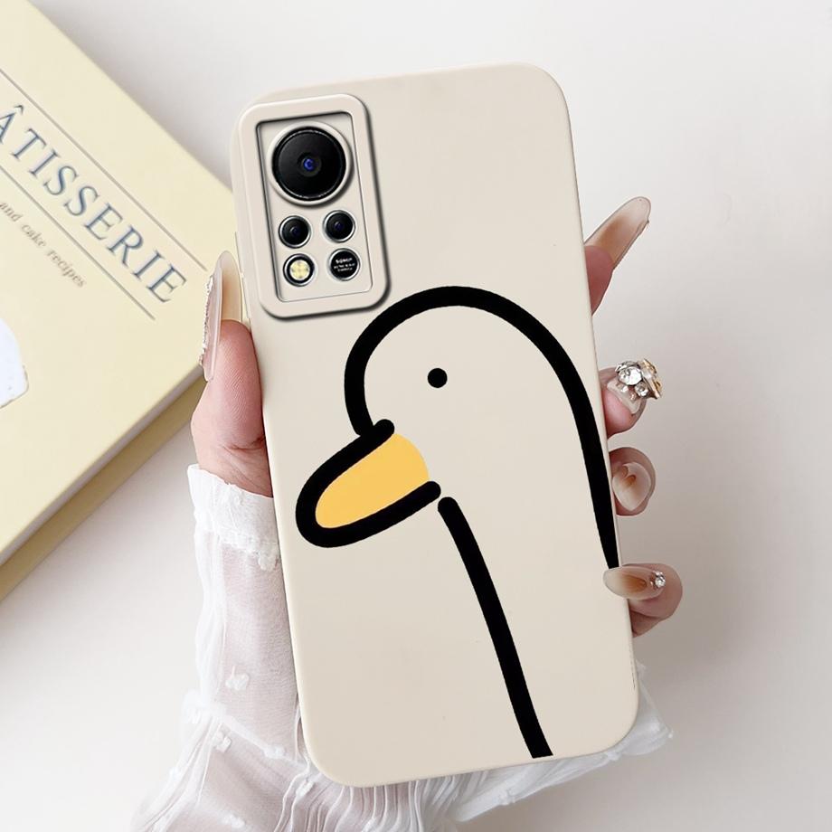 Phone Case for Infinix Hot 11s NFC X6812B Infinix Hot 11s X6812 Protection Cover Soft Liquid Silicone Coque Animals Bumper Shell