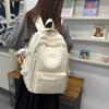 Школьный рюкзак для кампуса, студенческий рюкзак для женщин, однотонный рюкзак