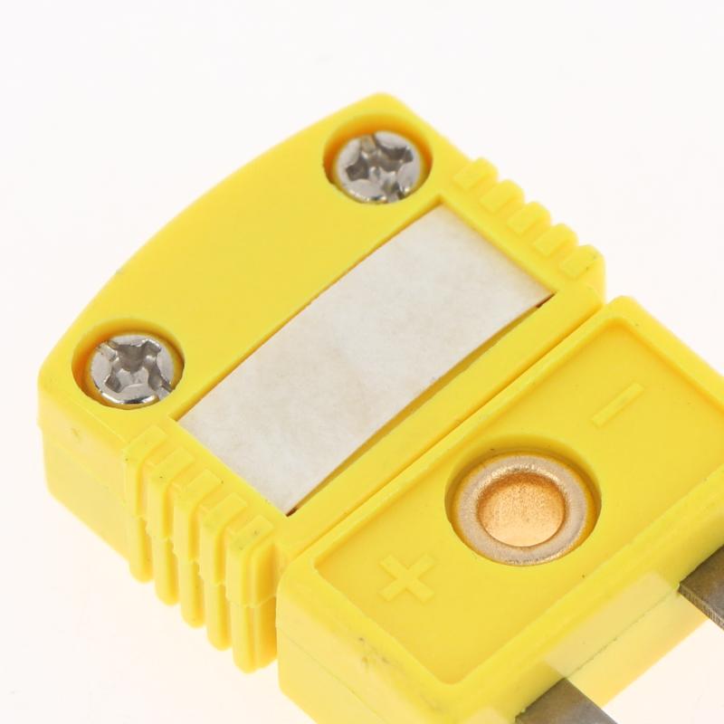 2Pcs K Type Mini Thermocouple Connectors Durable Male Female Temperature Sensor Plugs for Laboratory Measurement