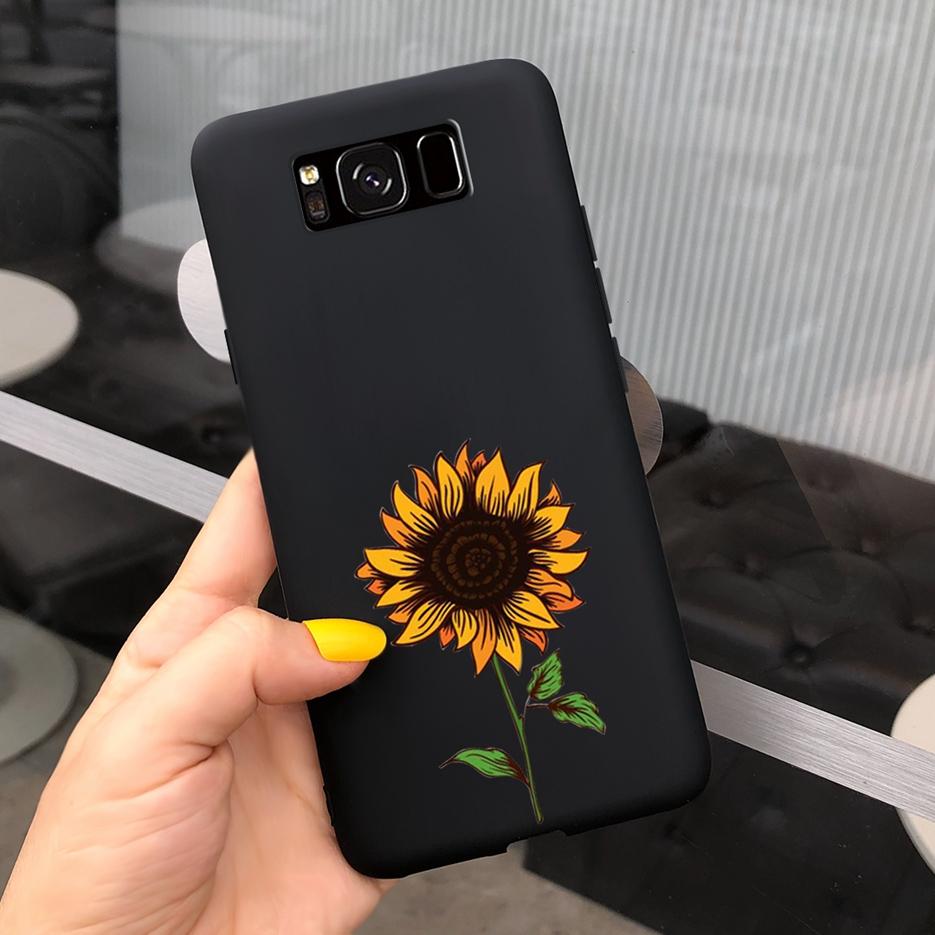 Чехол для Samsung Galaxy S8 Чехол Galaxy S8+ Стильный Подсолнух Красивые Девушки Чехол Для Samsung S8 Plus GalaxyS8 S8+ Мягкие Сумки Чехол