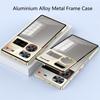 For ZTE Nubia Z70 Ultra Case Aluminium Alloy Metal Frame Case For Nubia Z70Ultra 5G Matte Clear Phone Acrylic Back Cover Bumper
