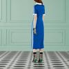Gucci Платье с коротким рукавом X Adidas Originals FW22 Женское Синее 716446-XJEGU-4153