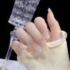 24pcs/box Acrylic Nails Long Ballet Press On Nails with Jelly Stickers Nail Tips Women