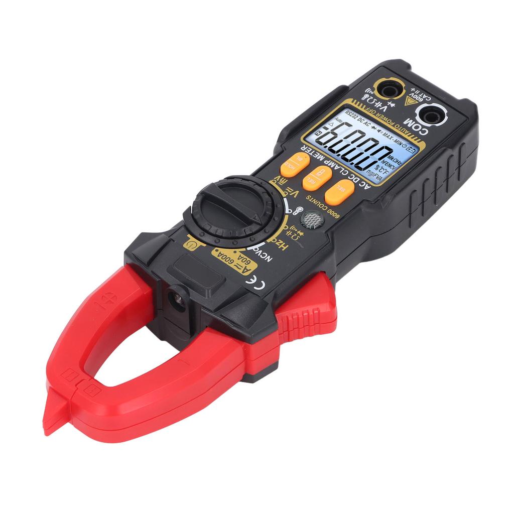 Цифровые токоизмерительные клещи ЖК-дисплей 6000 отсчетов Мультиметр для переменного/постоянного тока напряжения диода температуры