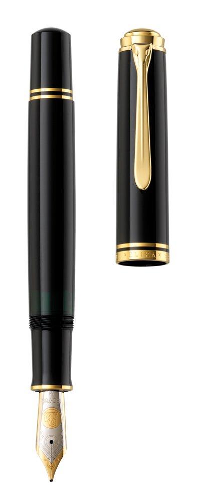 Перьевая ручка Pelikan F Fine Point Black Souveraine M800, обычный импортный продукт